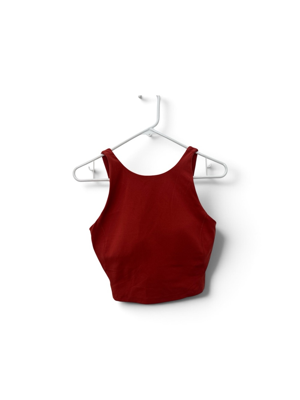 Lululemon Women's Rust Cropped Tank Top sports bra